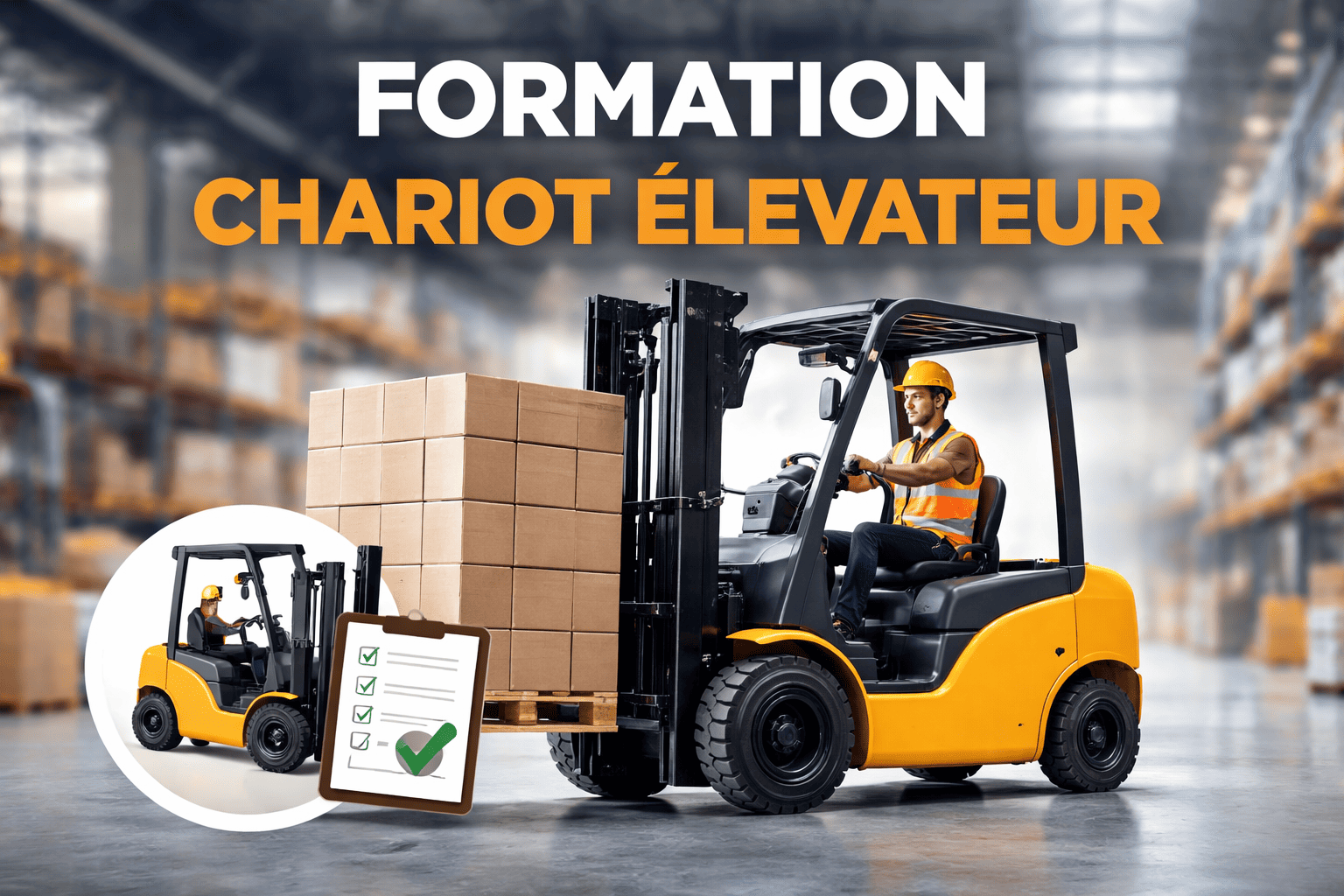 Formation chariot élévateur en présentiel au Québec