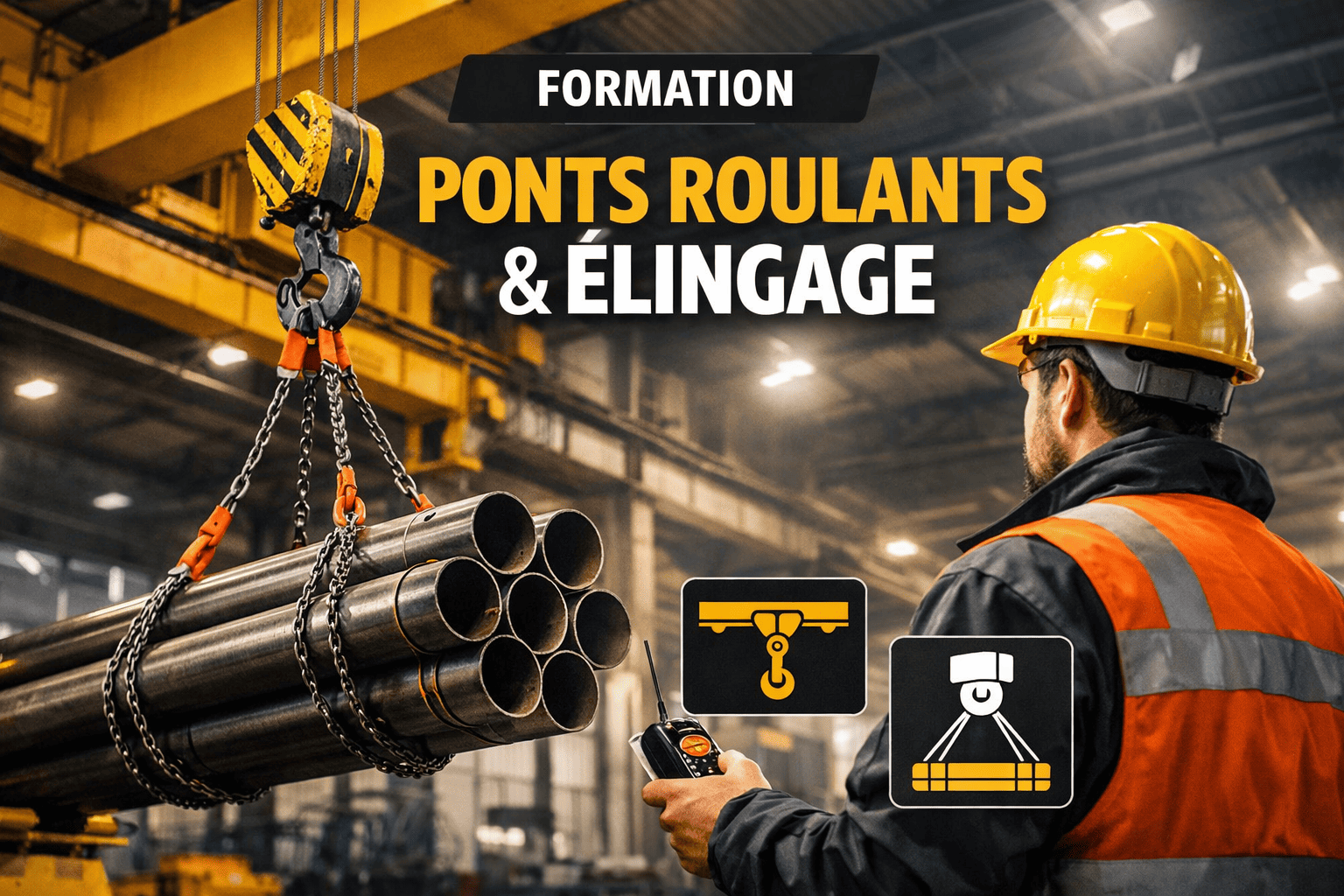 Formation pont roulant élingage Québec